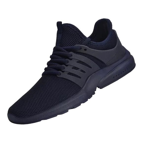 Navy Blue Men's Sneakers - Picture 1 of 5